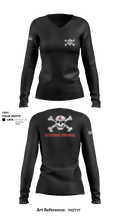 Eastbrook Football 7240333 Women's Long Sleeve V-neck Shirt - 1