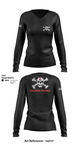 Women's Long Sleeve Vneck Shirt, , Army, Teamtime, Team time, sublimation, custom sports apparel, team uniforms, spirit wear, spiritwear, sports uniforms, custom shirts, team store, custom team store, fundraiser sports, apparel fundraiser