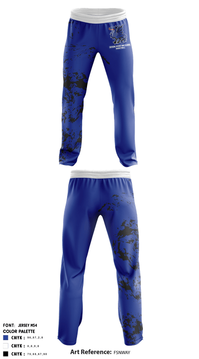Division Avenue High School Basketball 17302589 Sweatpants - 1