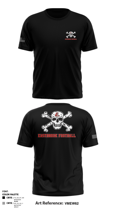 Eastbrook Football 7240333 Short Sleeve Performance Shirt - 2