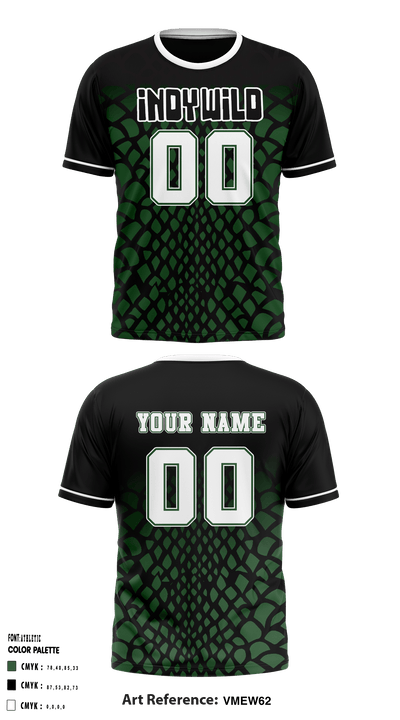 Indy Wild Volleyball 47140100 Short Sleeve Performance Shirt - 8