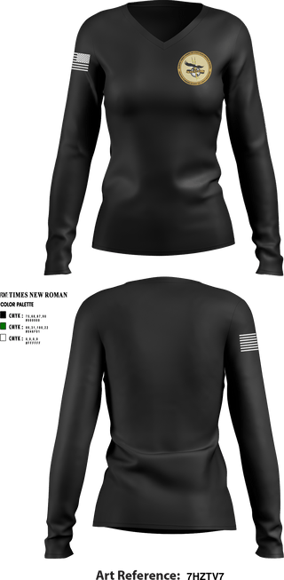 Women's Long Sleeve Vneck Shirt, , Marines, Teamtime, Team time, sublimation, custom sports apparel, team uniforms, spirit wear, spiritwear, sports uniforms, custom shirts, team store, custom team store, fundraiser sports, apparel fundraiser