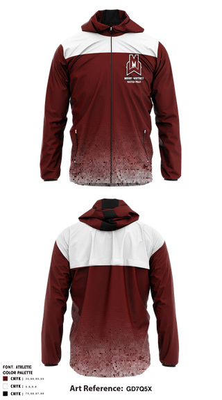 Windbreaker, Mount Whitney High School Water Polo, School Spirit Store, Teamtime, Team time, sublimation, custom sports apparel, team uniforms, spirit wear, spiritwear, sports uniforms, custom shirts, team store, custom team store, fundraiser sports, apparel fundraiser