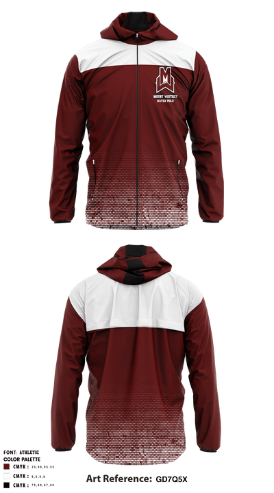 Mount Whitney High School Water Polo 14311413 Windbreaker - 1