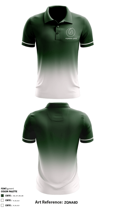 Olympus High School Golf 41989017 Short Sleeve Performance Polo - 1