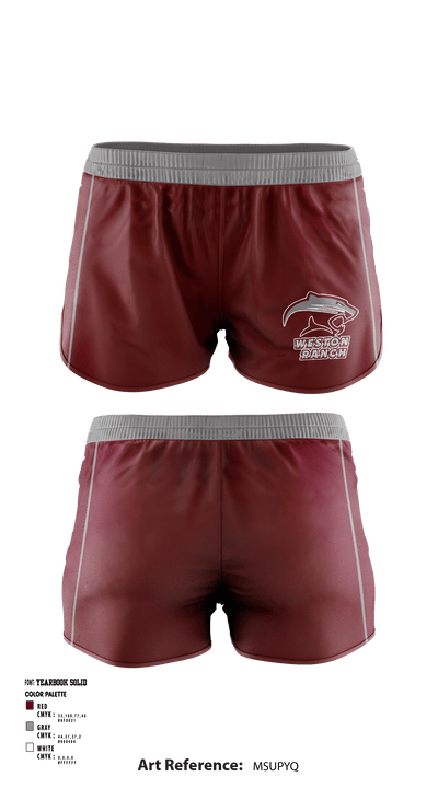 Weston Ranch High School Baseball 47124352 Women's Shorts - 1