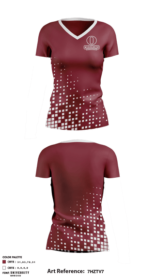 Women's Short Sleeve Vneck Shirt, Ossining Senior High School Swimming, School Spirit Store, Teamtime, Team time, sublimation, custom sports apparel, team uniforms, spirit wear, spiritwear, sports uniforms, custom shirts, team store, custom team store, fundraiser sports, apparel fundraiser