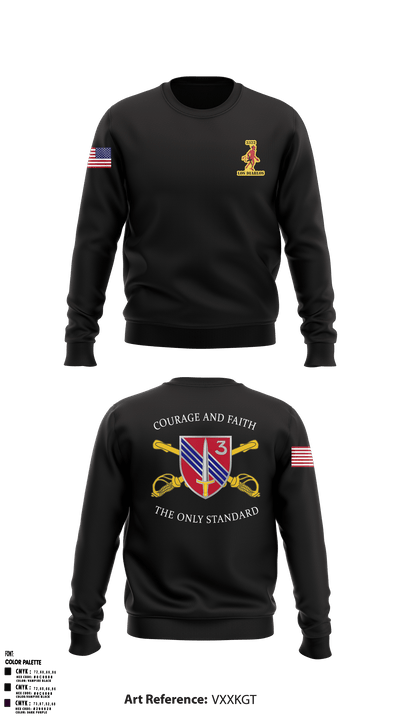 3SQDN, 3SFAB 29897130 Crew Neck Sweatshirt - 1