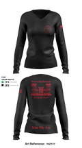 B 104th 82799853 Women's Long Sleeve V-neck Shirt - 2