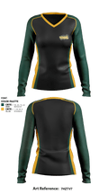 Mar Vista lacrosse 64018254 Women's Long Sleeve V-neck Shirt - 5