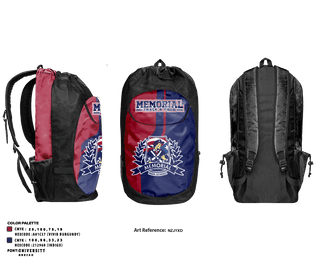 Gear Bag, Memorial High School Track, Track & Field, Teamtime, Team time, sublimation, custom sports apparel, team uniforms, spirit wear, spiritwear, sports uniforms, custom shirts, team store, custom team store, fundraiser sports, apparel fundraiser