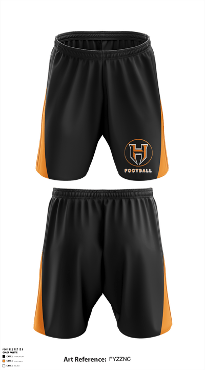 Hoover Bucs Youth Football and Cheerleading 10637219 Athletic Shorts With Pockets - 1