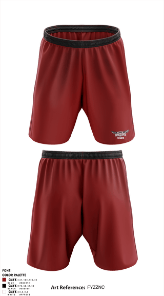 Athletic Shorts With Pockets, University Of Northwestern Ohio Tennis, Tennis, Teamtime, Team time, sublimation, custom sports apparel, team uniforms, spirit wear, spiritwear, sports uniforms, custom shirts, team store, custom team store, fundraiser sports, apparel fundraiser