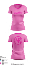Mountain Range High School 39679914 Women's Short Sleeve V-neck Performance Shirt - 2