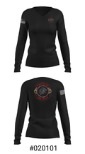 Wolves of the west 83450229 Women's Long Sleeve V-neck Shirt - 37
