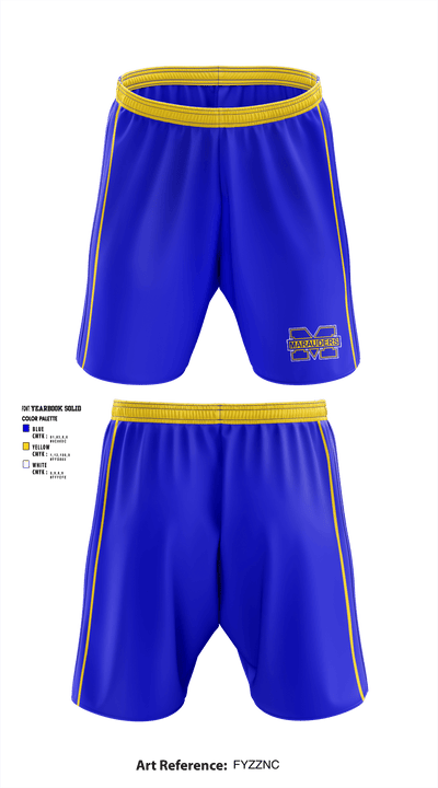 Mira Mesa High School Baseball 3312042 Athletic Shorts With Pockets - 1
