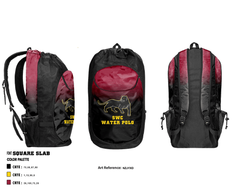 Gear Bag, Southwestern College Water Polo, School Spirit Store, Teamtime, Team time, sublimation, custom sports apparel, team uniforms, spirit wear, spiritwear, sports uniforms, custom shirts, team store, custom team store, fundraiser sports, apparel fundraiser