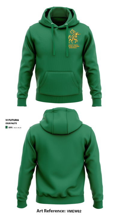 Harvest Temple Christian Academy Junior High School Basketball 97137941 Hoodie - 1