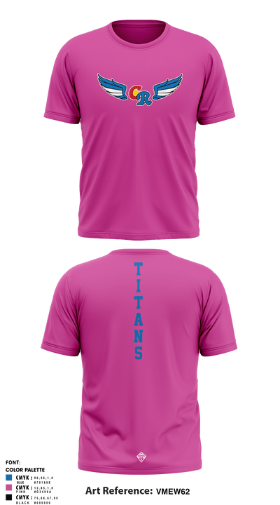 Coal Ridge HS Track & Field 68083427 Short Sleeve Performance Shirt - 2
