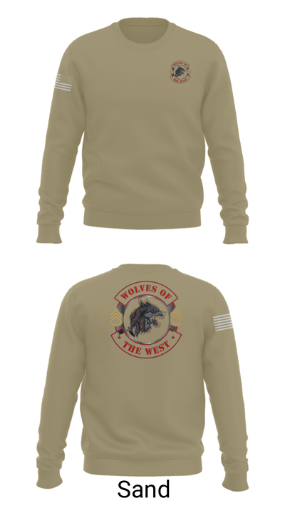 Wolves of the west 83450229 Crew Neck Sweatshirt - 12