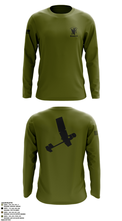 332 AEW / 332 ESFS 20613059 Long Sleeve Performance Shirt - 4