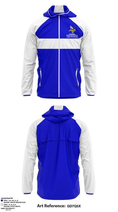 Geneva Vikings 72338593 Windbreaker - 1