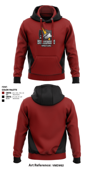 Hoodie, BATTLEGROUND WRESTLING, Wrestling, Teamtime, Team time, sublimation, custom sports apparel, team uniforms, spirit wear, spiritwear, sports uniforms, custom shirts, team store, custom team store, fundraiser sports, apparel fundraiser