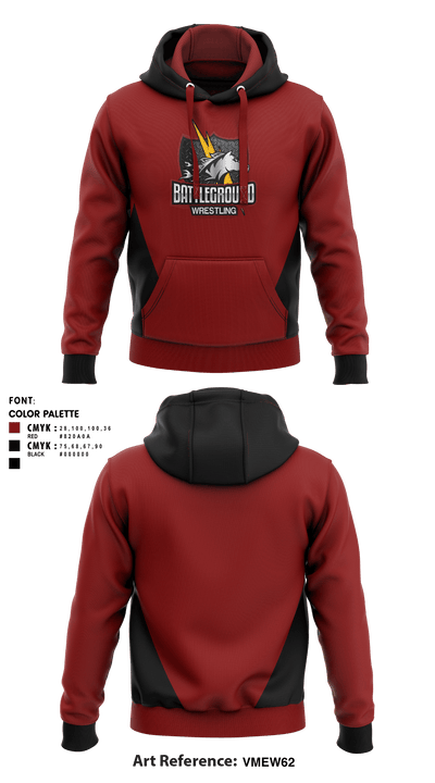 BATTLEGROUND WRESTLING 37344542 Hoodie - 1