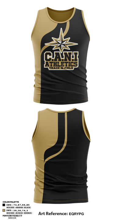 C.A.N.I Athletics Track & Field 1569769 Tank Top - 1