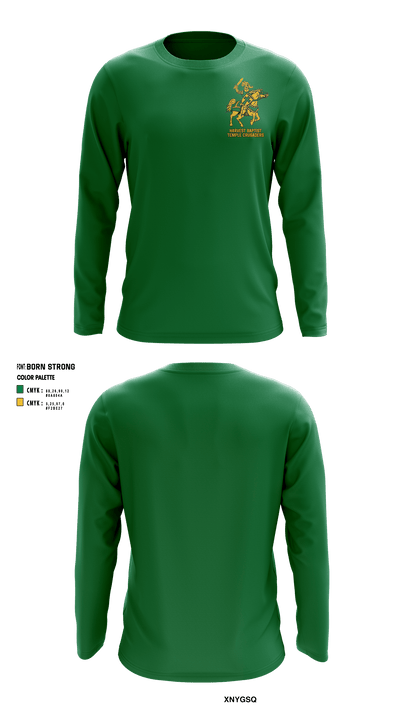Harvest Baptist Temple Crusaders 54317075 Long Sleeve Performance Shirt - 2