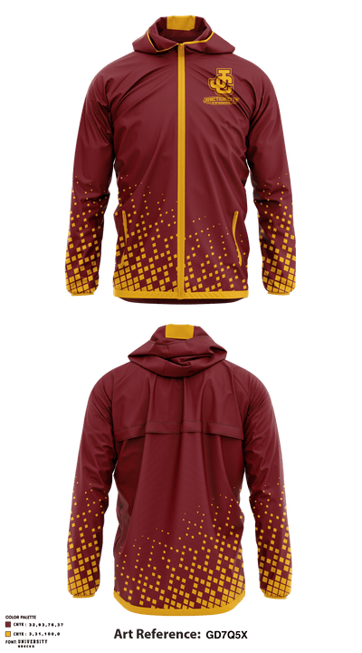 Junction City High School Swimming 5445673 Windbreaker - 1