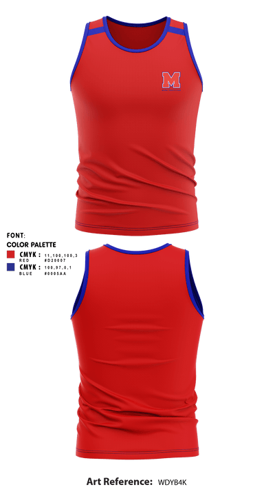 Midway High School Track 35894207 Tank Top - 1