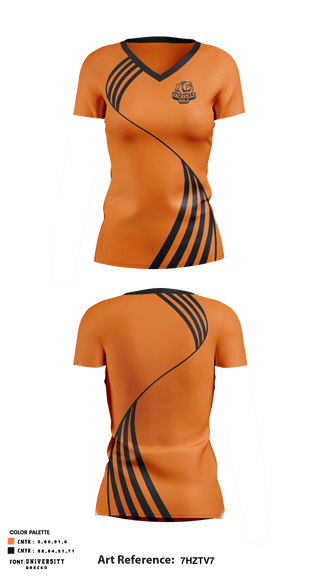 Women's Short Sleeve Vneck Shirt, Vacaville High School Golf, Golf, Teamtime, Team time, sublimation, custom sports apparel, team uniforms, spirit wear, spiritwear, sports uniforms, custom shirts, team store, custom team store, fundraiser sports, apparel fundraiser