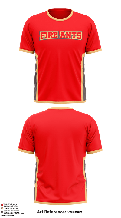 Fire Ants 64679293 Short Sleeve Performance Shirt - 1