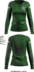 SRO 43033972 Women's Long Sleeve V-neck Shirt - 1