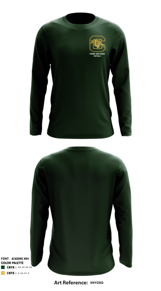 Long Sleeve Performance Shirt, Conway High School Football, Football, Teamtime, Team time, sublimation, custom sports apparel, team uniforms, spirit wear, spiritwear, sports uniforms, custom shirts, team store, custom team store, fundraiser sports, apparel fundraiser