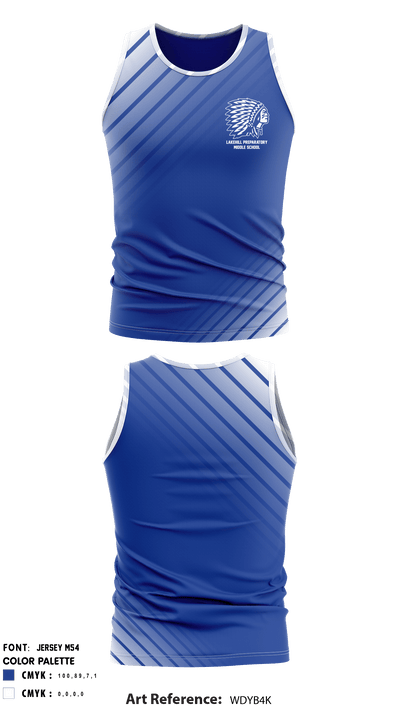 Lakehill Preparatory Middle School Cross Country 25453411 Tank Top - 1