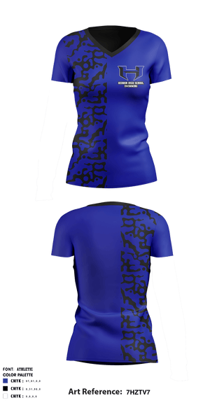 Women's Short Sleeve Vneck Shirt, Hebron High School Swimming, School Spirit Store, Teamtime, Team time, sublimation, custom sports apparel, team uniforms, spirit wear, spiritwear, sports uniforms, custom shirts, team store, custom team store, fundraiser sports, apparel fundraiser