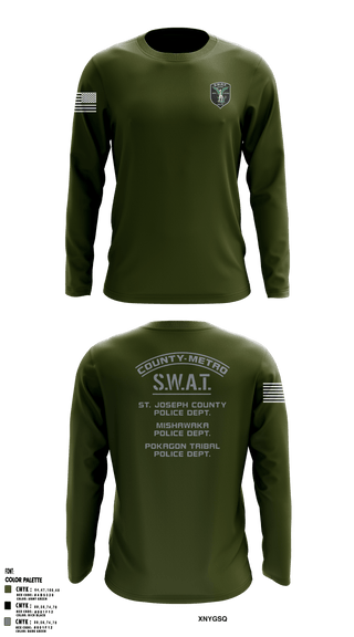 Long Sleeve Performance Shirt, St. Joseph County SWAT, , Teamtime, Team time, sublimation, custom sports apparel, team uniforms, spirit wear, spiritwear, sports uniforms, custom shirts, team store, custom team store, fundraiser sports, apparel fundraiser