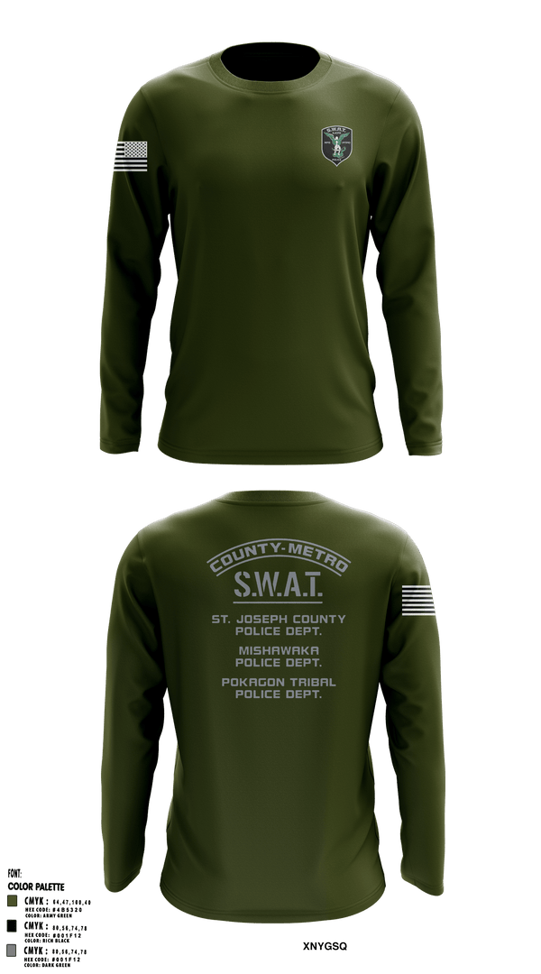Long Sleeve Performance Shirt, St. Joseph County SWAT, , Teamtime, Team time, sublimation, custom sports apparel, team uniforms, spirit wear, spiritwear, sports uniforms, custom shirts, team store, custom team store, fundraiser sports, apparel fundraiser