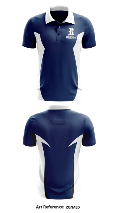 Roosevelt High School Wrestling 6953457 Short Sleeve Performance Polo - 1