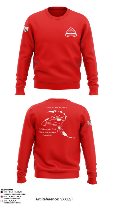 Wind River Agency Fire & Forestry 75939115 Crew Neck Sweatshirt - 2