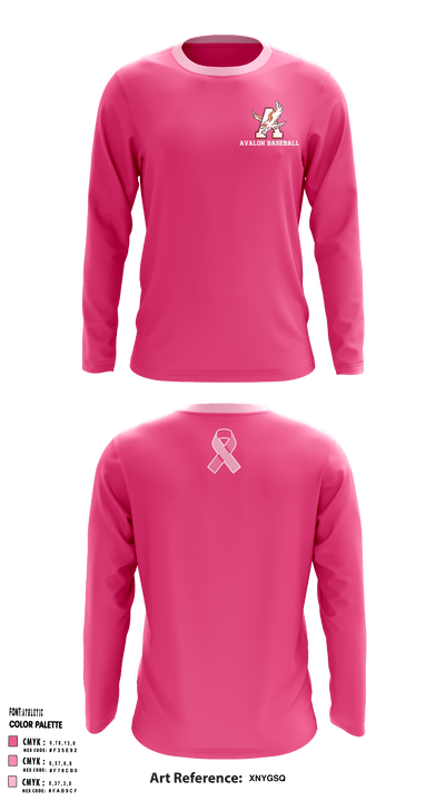 Avalon Eagles 78007918 Long Sleeve Performance Shirt - 1
