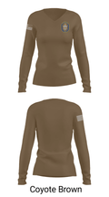 USS CÁRTER HALL 91136277 Women's Long Sleeve V-neck Shirt - 36