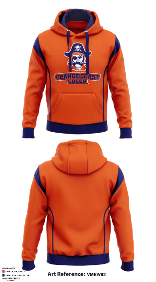Hoodie, Orange Coast College Cheer, , Teamtime, Team time, sublimation, custom sports apparel, team uniforms, spirit wear, spiritwear, sports uniforms, custom shirts, team store, custom team store, fundraiser sports, apparel fundraiser