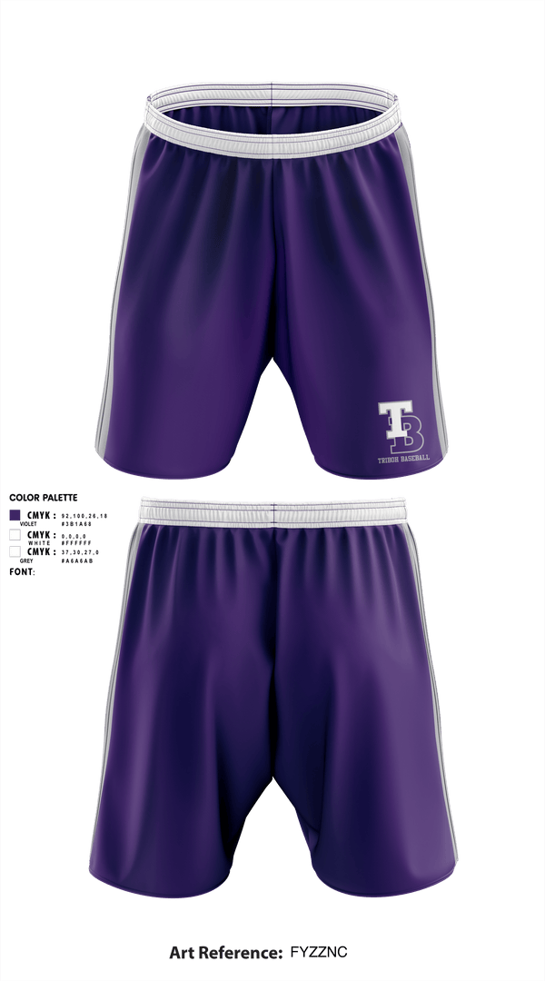 Athletic Shorts With Pockets, Triboh Baseball, Baseball, Teamtime, Team time, sublimation, custom sports apparel, team uniforms, spirit wear, spiritwear, sports uniforms, custom shirts, team store, custom team store, fundraiser sports, apparel fundraiser