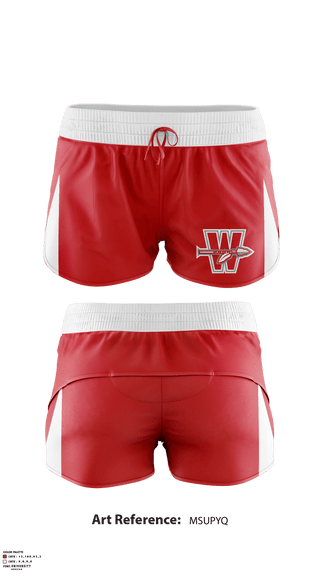 Track Shorts, Wasilla High School Cheer, School Spirit Store, Teamtime, Team time, sublimation, custom sports apparel, team uniforms, spirit wear, spiritwear, sports uniforms, custom shirts, team store, custom team store, fundraiser sports, apparel fundraiser