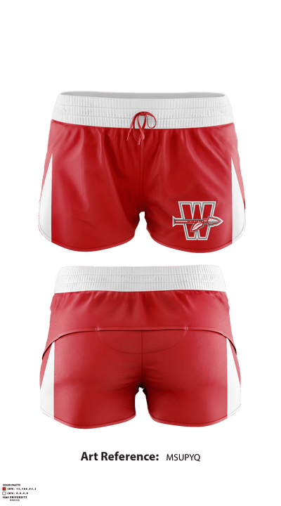 Wasilla High School Cheer 68175112 Track Shorts - 1