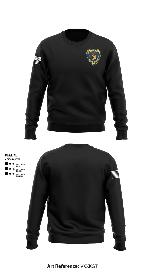 Crew Neck Sweatshirt, , Police, Teamtime, Team time, sublimation, custom sports apparel, team uniforms, spirit wear, spiritwear, sports uniforms, custom shirts, team store, custom team store, fundraiser sports, apparel fundraiser