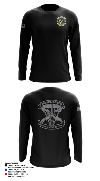 Long Sleeve Performance Shirt, , Air Force, Teamtime, Team time, sublimation, custom sports apparel, team uniforms, spirit wear, spiritwear, sports uniforms, custom shirts, team store, custom team store, fundraiser sports, apparel fundraiser